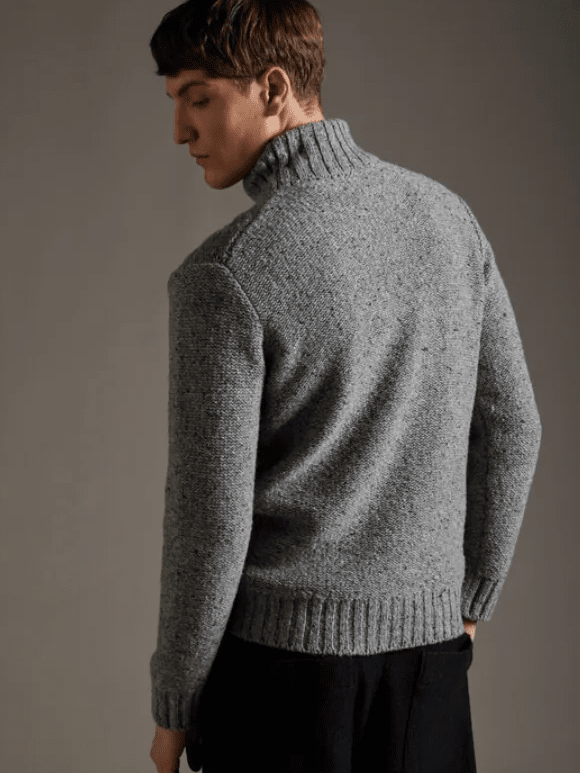 
                  
                    KANGRA - Turtleneck Cabel Wool Grigio Truien Kangra 
                  
                