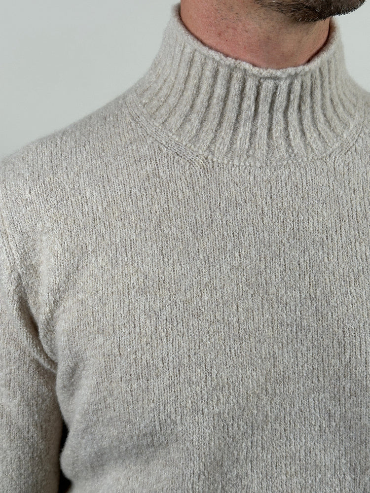 KANGRA - Turtleneck Wolmix Naturale Truien Kangra 
