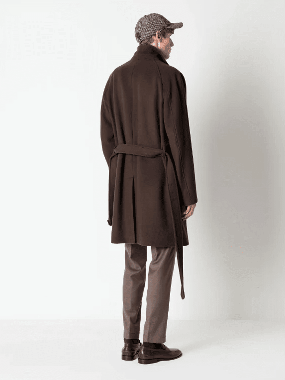 
                  
                    MANUEL RITZ - Overcoat met riem donkerbruin Jassen Manuel Ritz 
                  
                