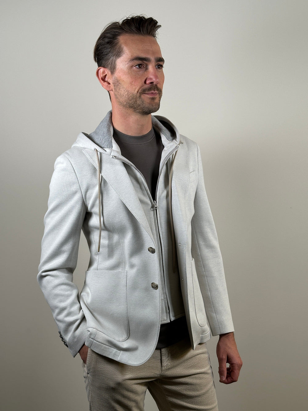 MANUEL RITZ - Sportief Blazer Jasje Lichtbeige Blazers & kostuums Manuel Ritz 