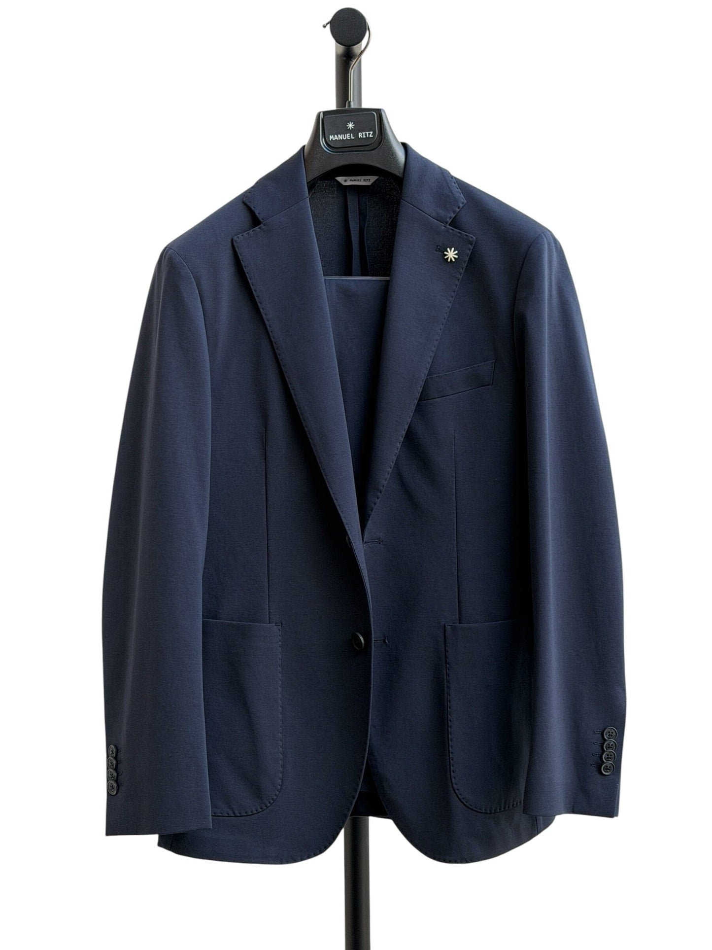 MANUEL RITZ - Suit Katoen Elastan Blauw Blazers & kostuums Manuel Ritz 