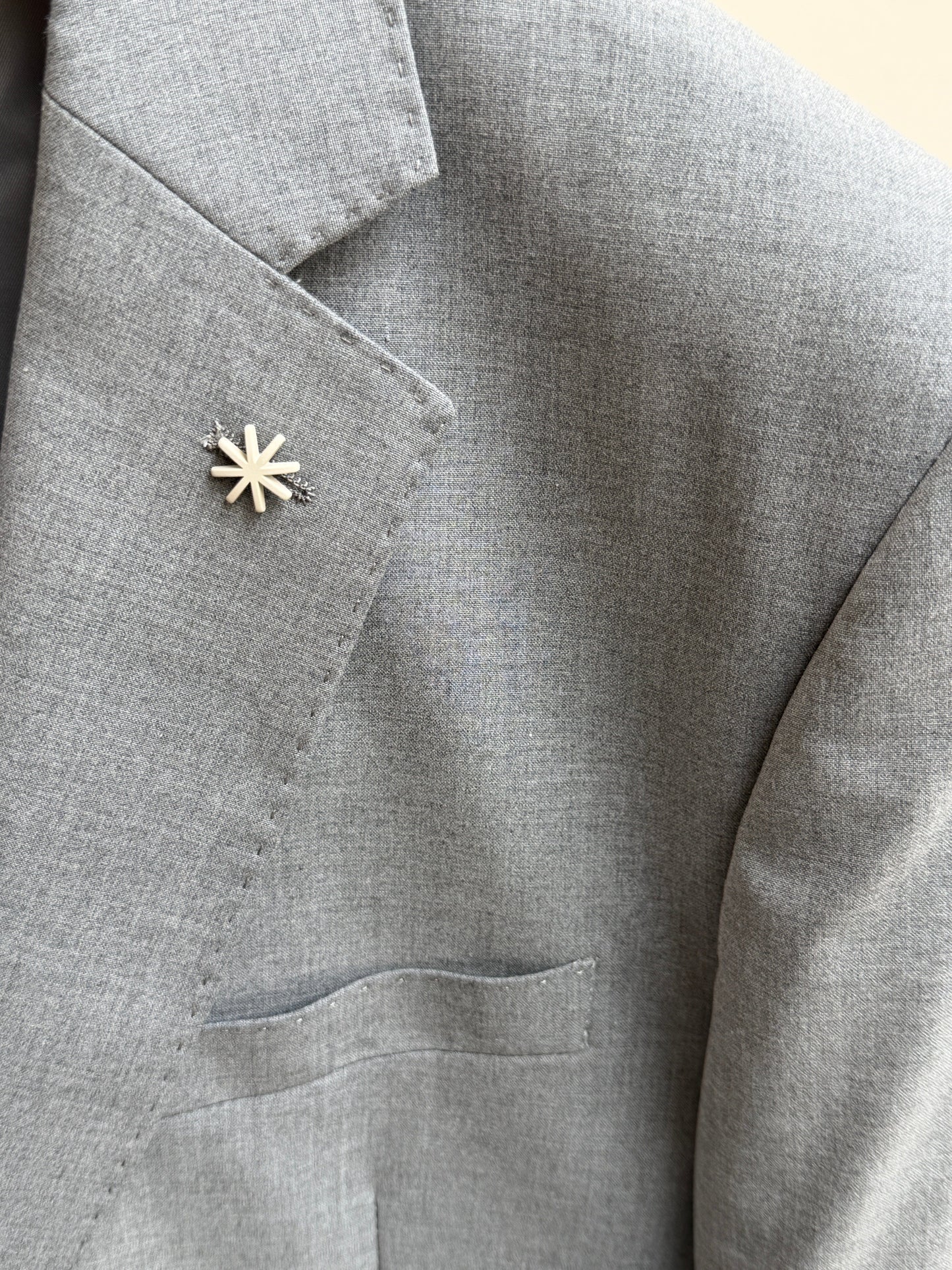 MANUEL RITZ - Suit Lightweight Lichtgrijs Blazers & kostuums Manuel Ritz 