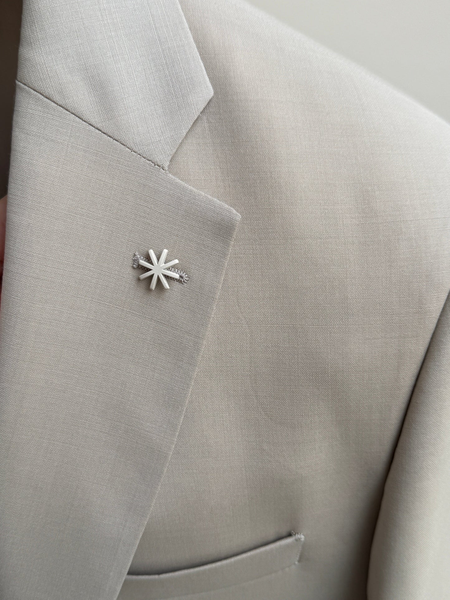 MANUEL RITZ - Suit Wool Beige Blazers & kostuums Manuel Ritz 