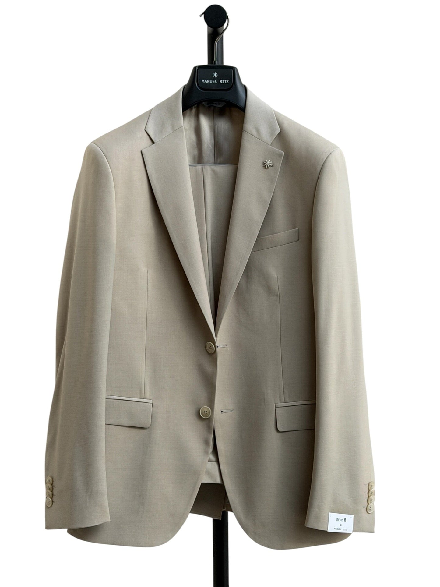 MANUEL RITZ - Suit Wool Beige Blazers & kostuums Manuel Ritz 