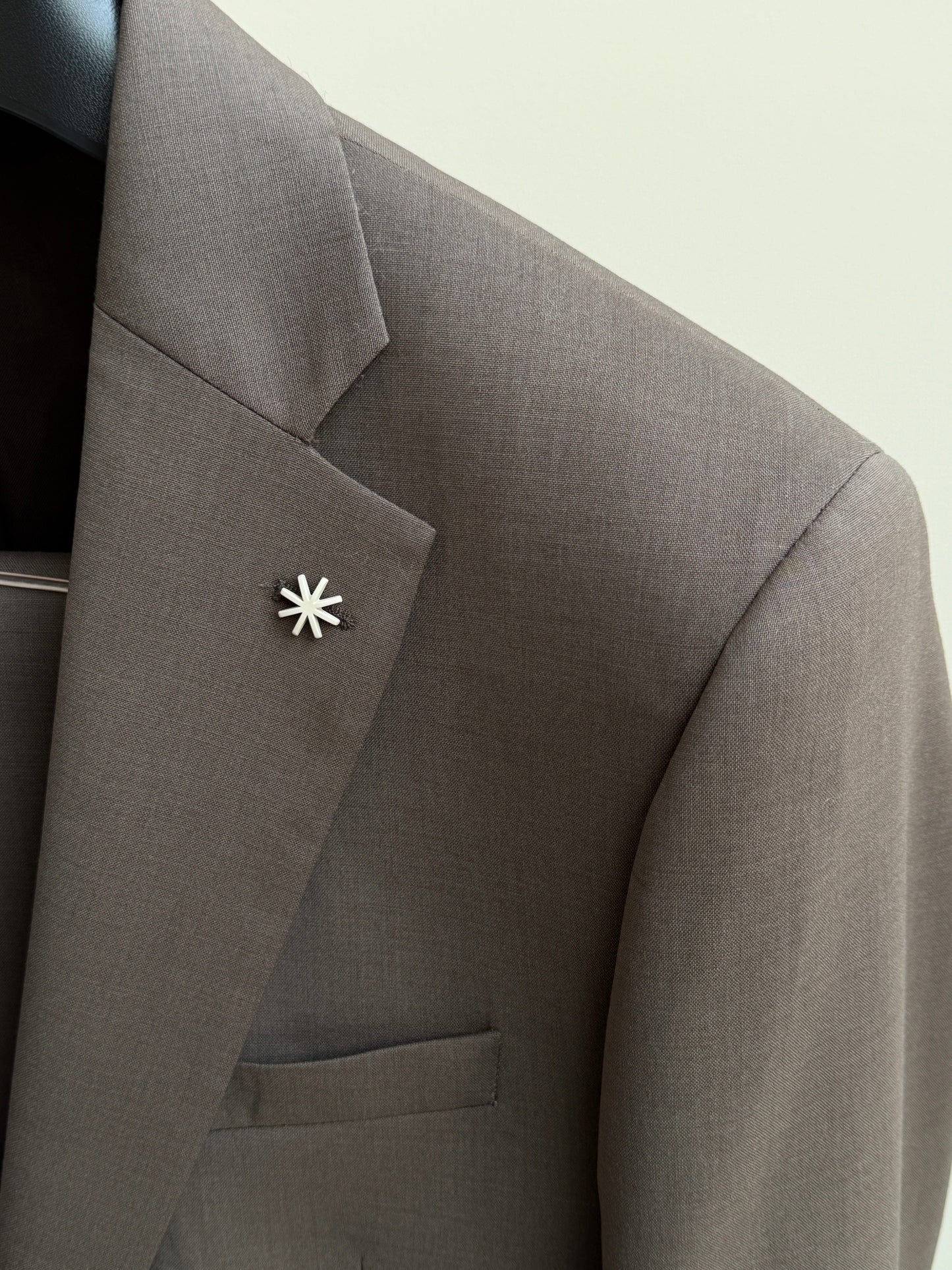 MANUEL RITZ - Suit Wool Taupe Blazers & kostuums Manuel Ritz 