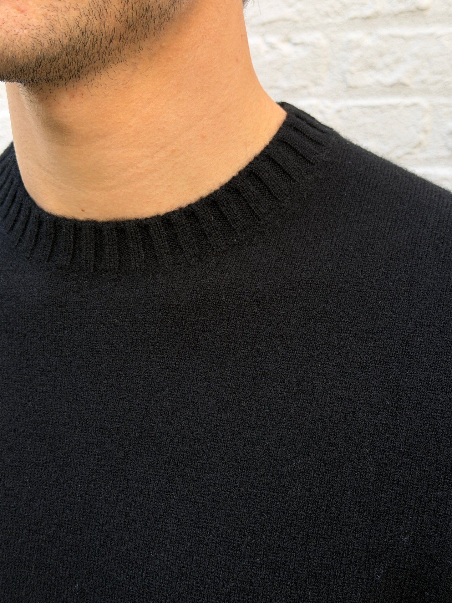 
                  
                    Mara Cashmere Black Truien I'm Fine 
                  
                