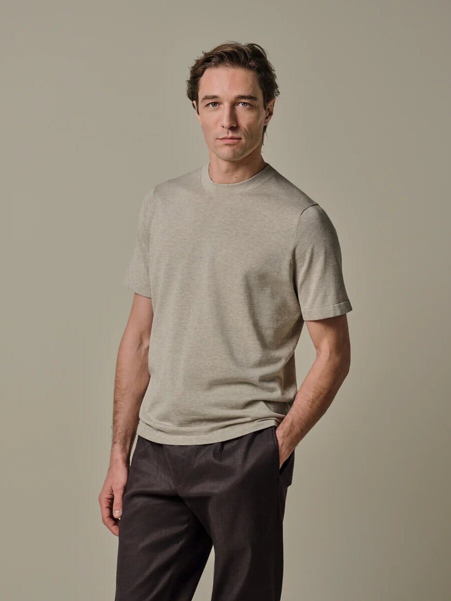 
                  
                    PROFUOMO - Beige Aero Ease T-Shirt T-shirts Profuomo 
                  
                