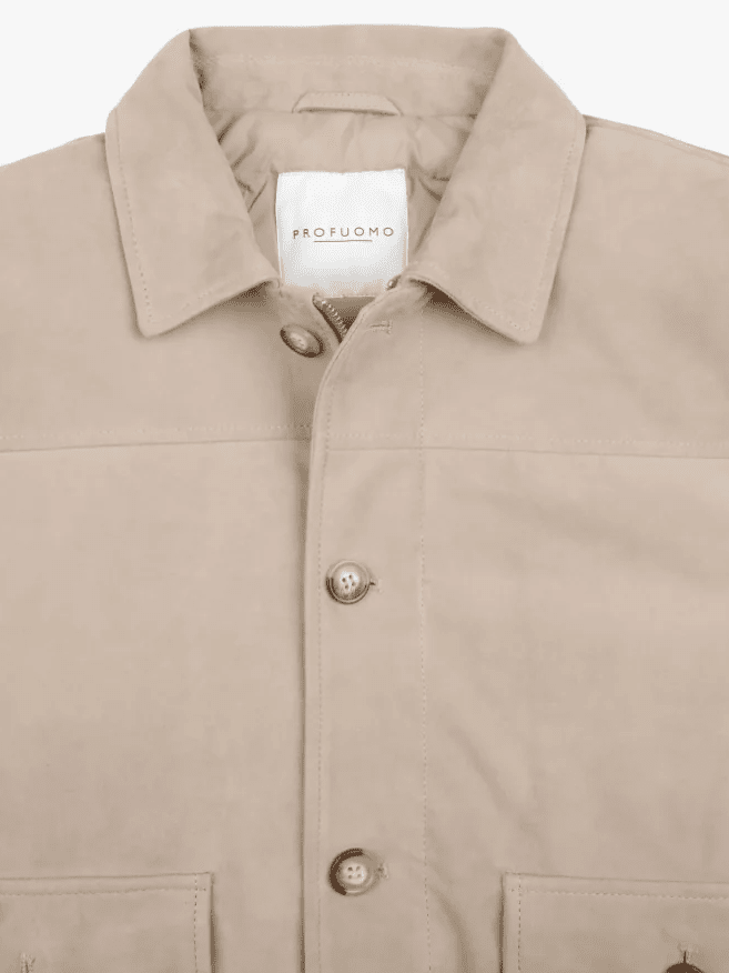 
                  
                    PROFUOMO - Beige Suède Bomber Jassen Profuomo 
                  
                