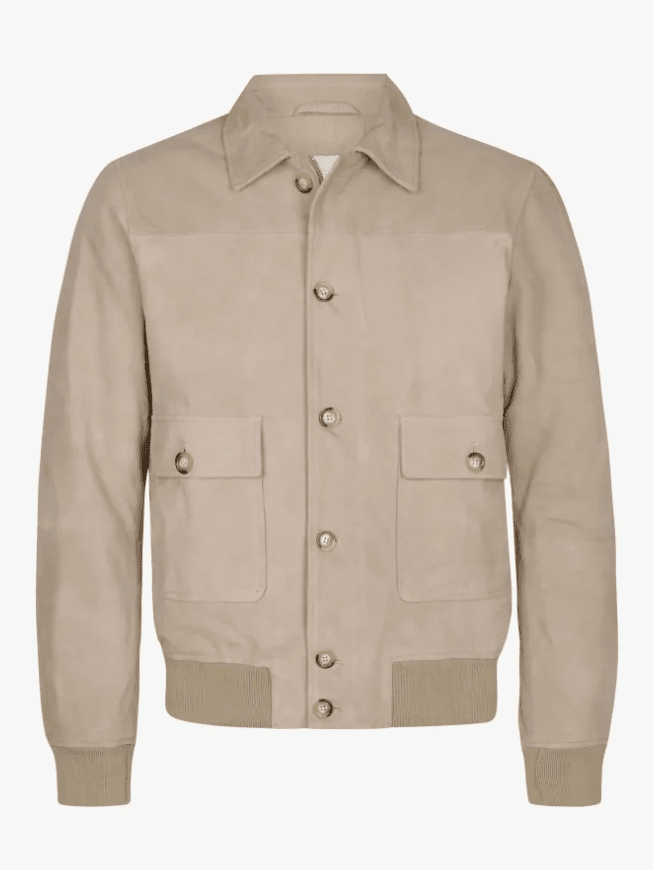 
                  
                    PROFUOMO - Beige Suède Bomber Jassen Profuomo 
                  
                
