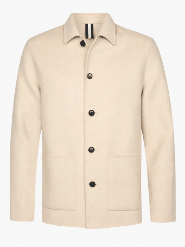 
                  
                    PROFUOMO - Beige Wol Single Layer Overshirt Hemden Profuomo 
                  
                