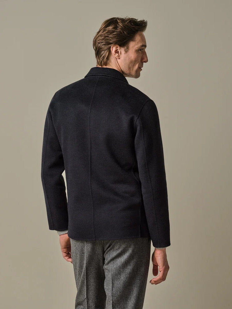 
                  
                    PROFUOMO - Blauwe Wol Single Layer Overshirt Hemden Profuomo 
                  
                