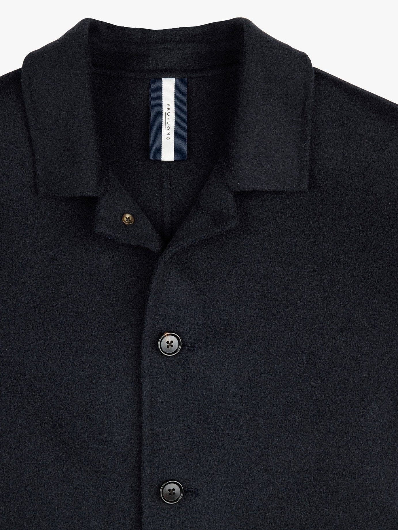 
                  
                    PROFUOMO - Blauwe Wol Single Layer Overshirt Hemden Profuomo 
                  
                