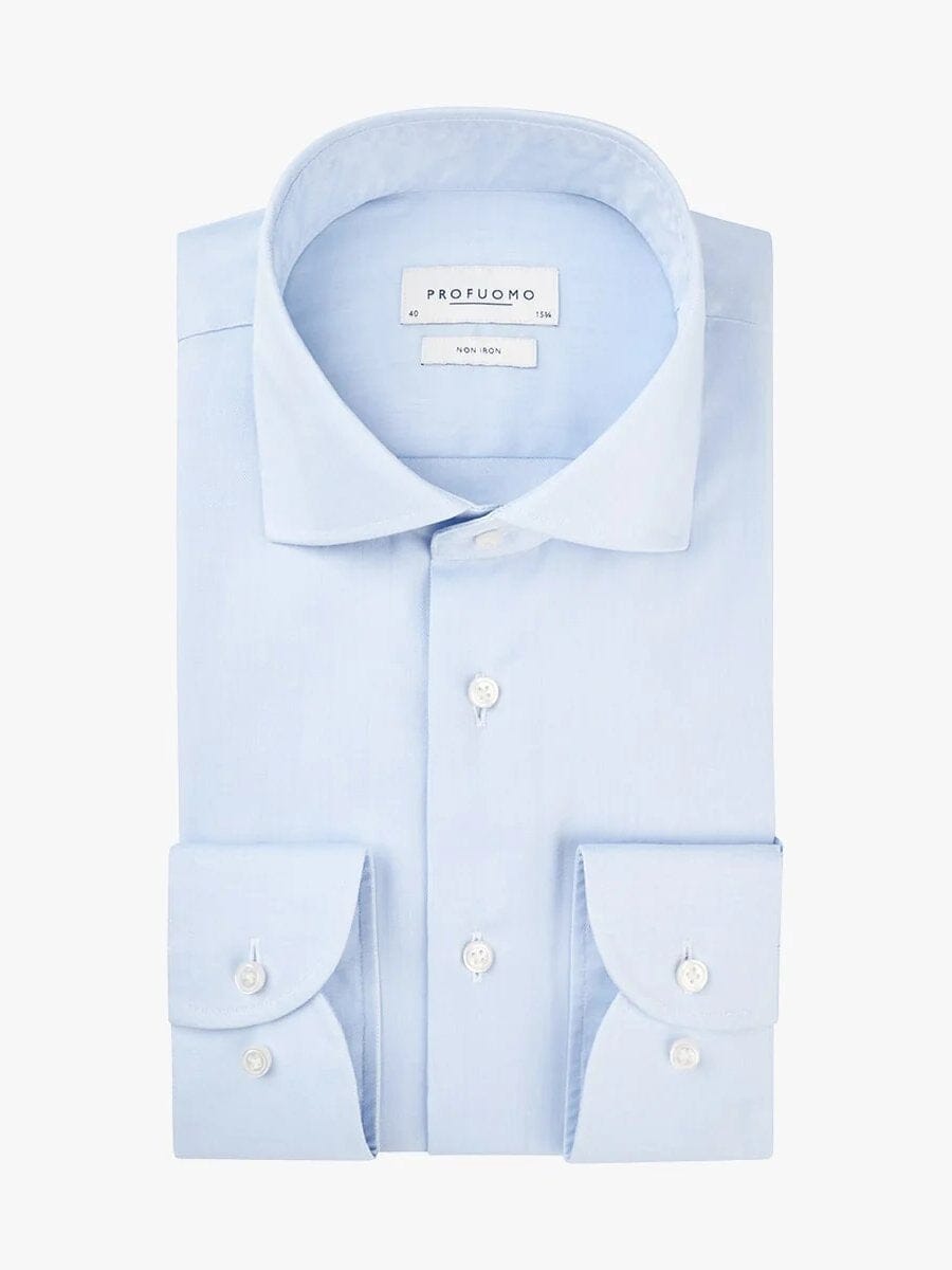 
                  
                    PROFUOMO - Blue twill shirt Hemden Profuomo 
                  
                