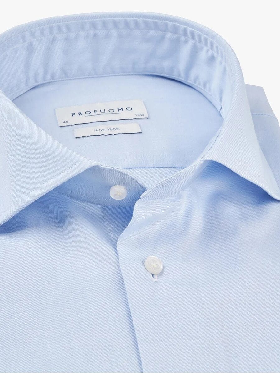 
                  
                    PROFUOMO - Blue twill shirt Hemden Profuomo 
                  
                