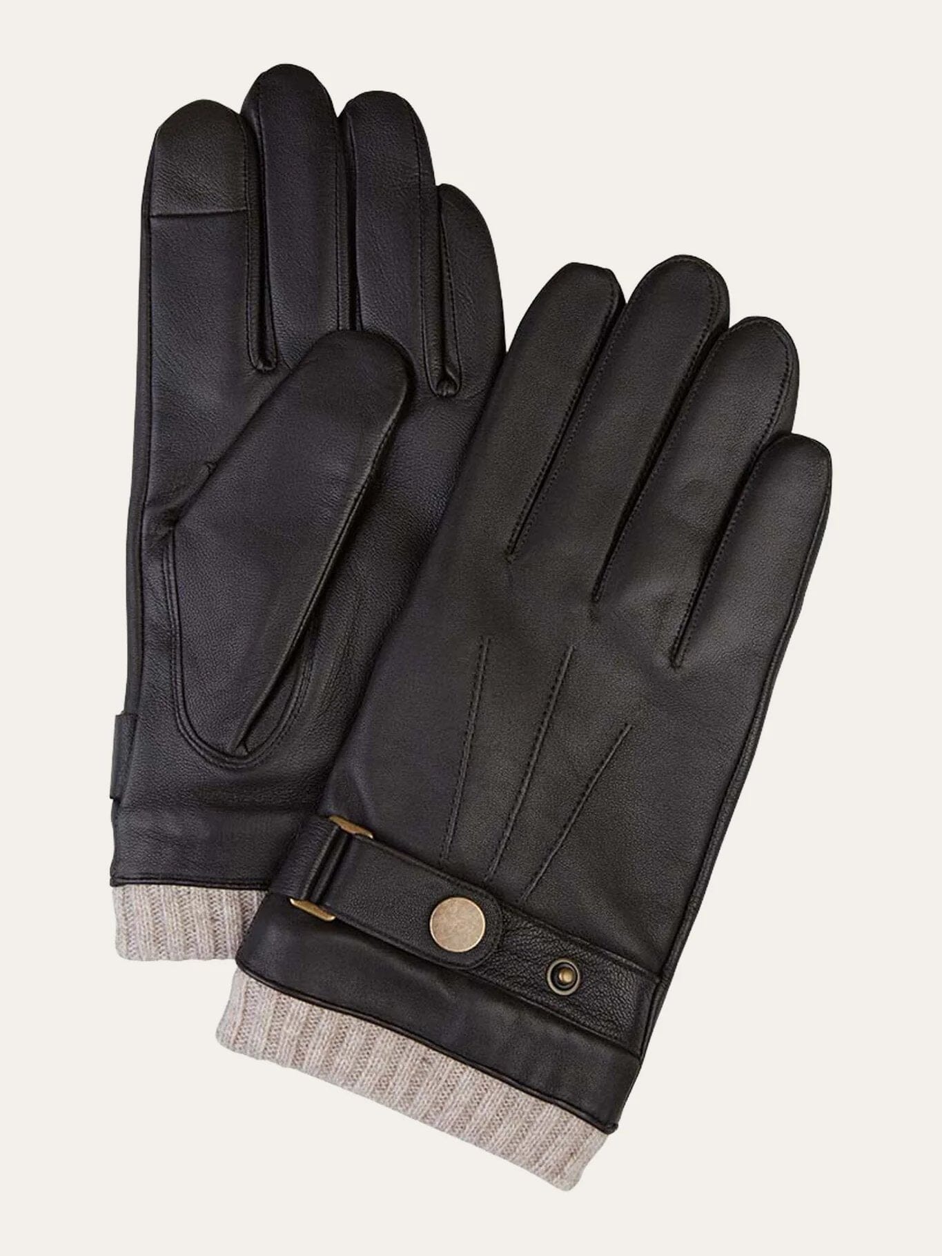 
                  
                    PROFUOMO - Brown leather gloves Sjaals Profuomo 
                  
                