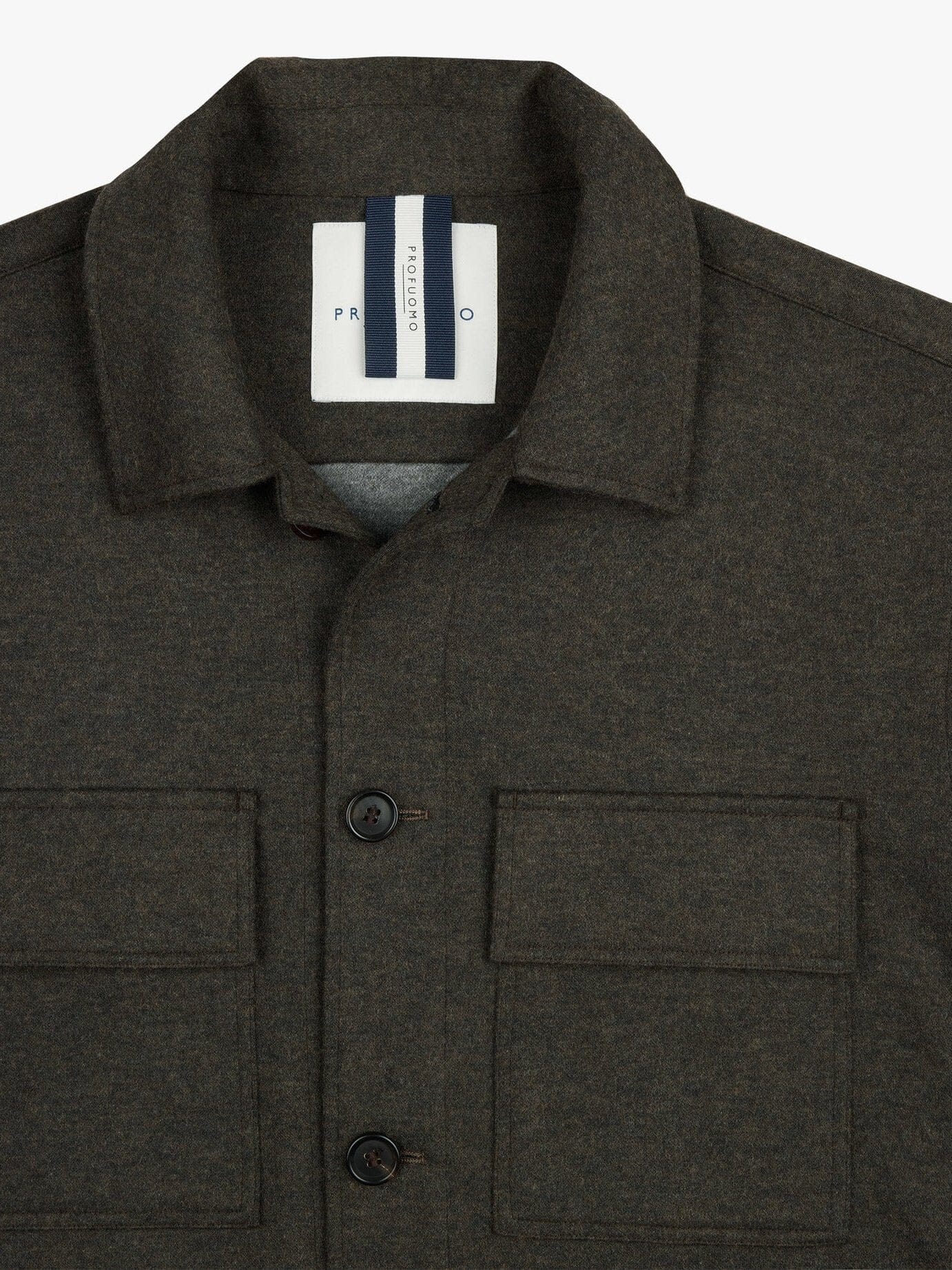 
                  
                    PROFUOMO - Brown Wool Knitted Shirt Hemden Profuomo 
                  
                