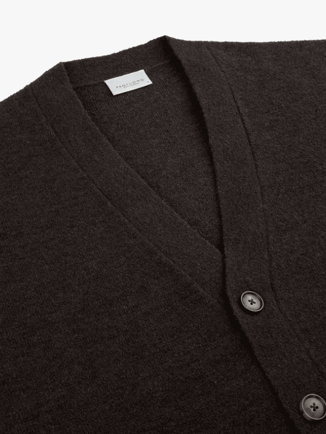 
                  
                    PROFUOMO - Bruine Boiled Wollen Vest Truien Profuomo 
                  
                
