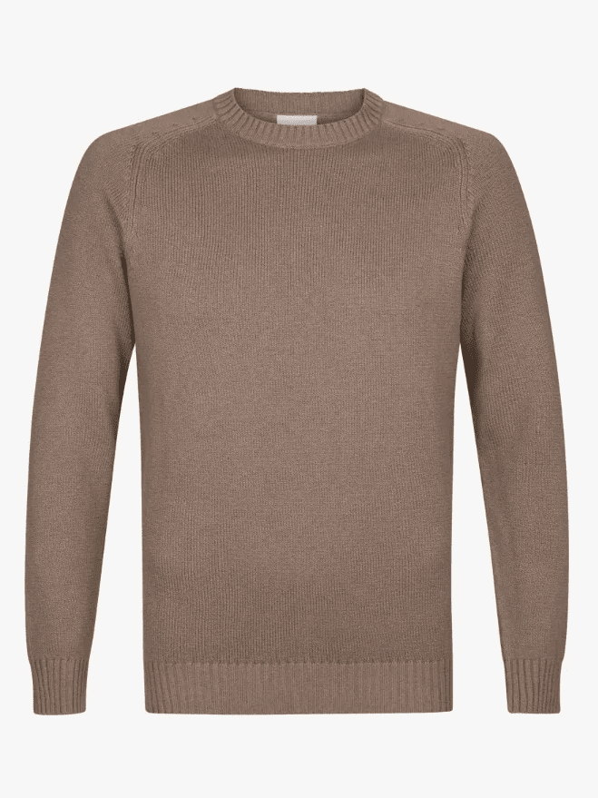 
                  
                    PROFUOMO - Bruine Heavy Crewneck Truien Profuomo 
                  
                