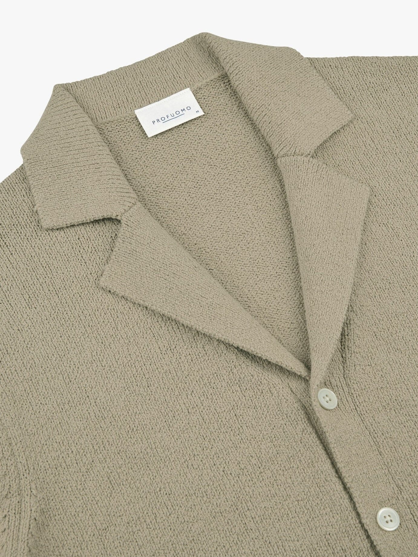 PROFUOMO - Camp Button TH Short Sleeve Beige Polo's Profuomo 