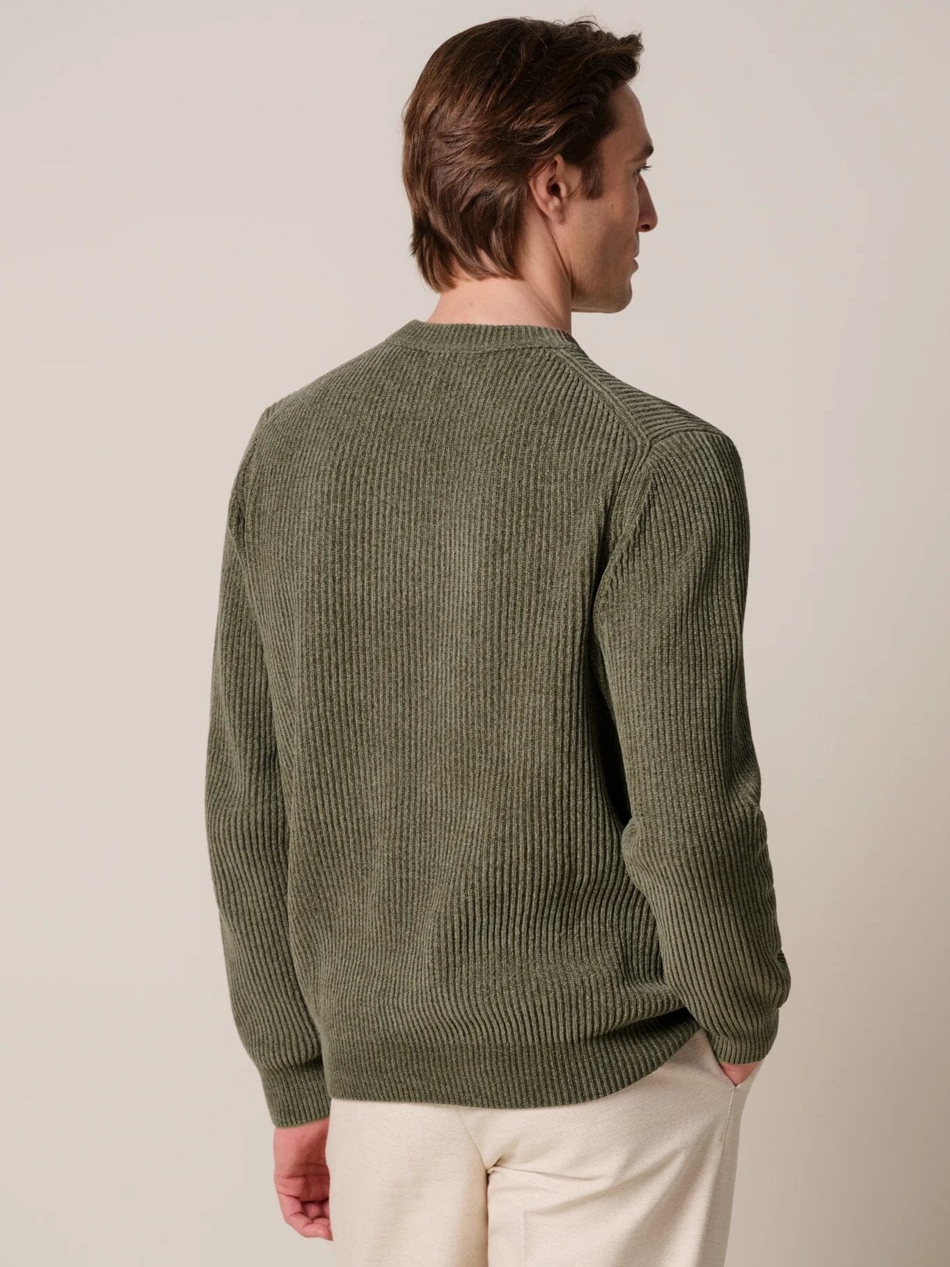 
                  
                    PROFUOMO - Chenille Cotton Crewneck Groen Truien Profuomo 
                  
                