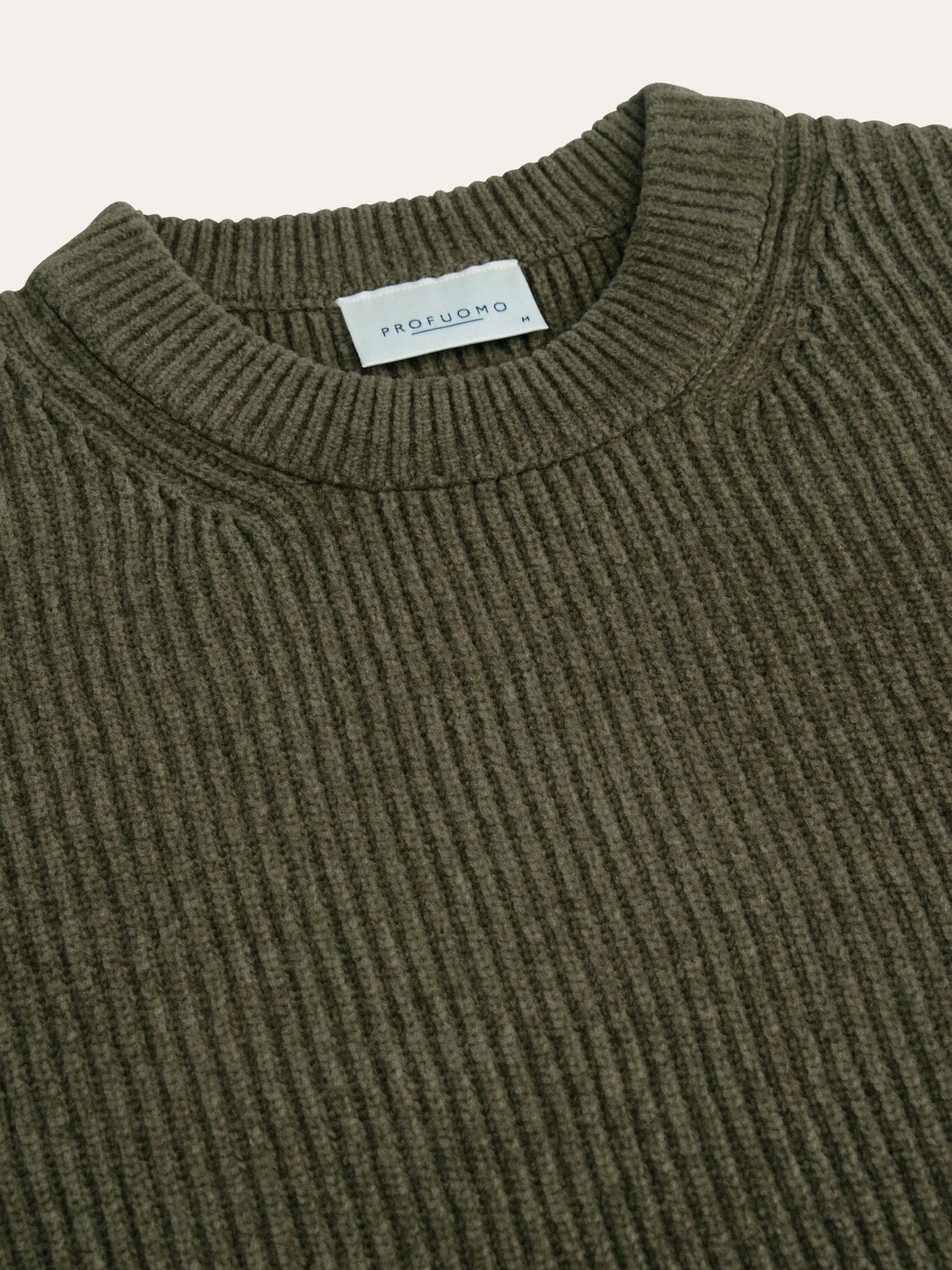 
                  
                    PROFUOMO - Chenille Cotton Crewneck Groen Truien Profuomo 
                  
                