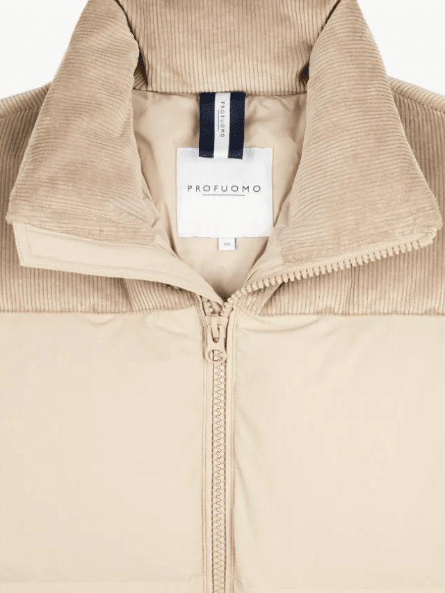 
                  
                    PROFUOMO - Corduroy Puffer Beige Jassen Profuomo 
                  
                