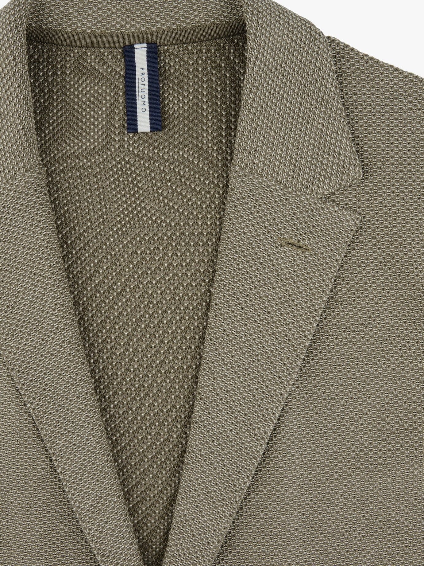 PROFUOMO - Cotton Blazer Jacket Beige Blazers & kostuums Profuomo 