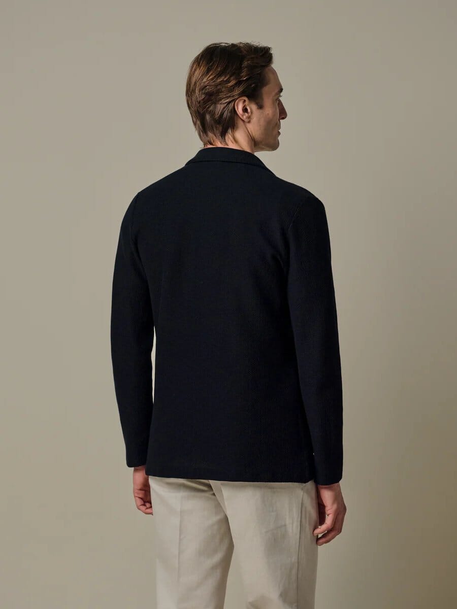 
                  
                    PROFUOMO - Cotton Blazer Jacket Navy Blazers & kostuums Profuomo 
                  
                