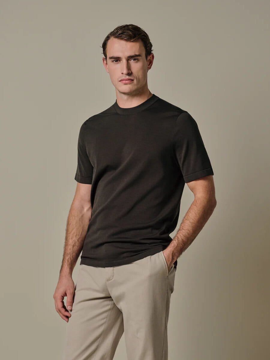 PROFUOMO - Dark brown Aero Ease T-shirt T-shirts Profuomo 