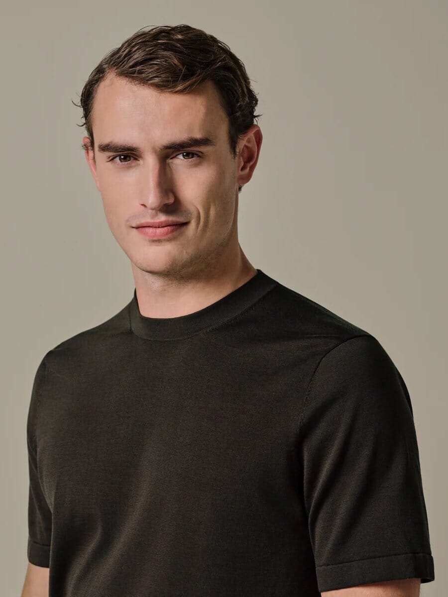 
                  
                    PROFUOMO - Dark brown Aero Ease T-shirt T-shirts Profuomo 
                  
                