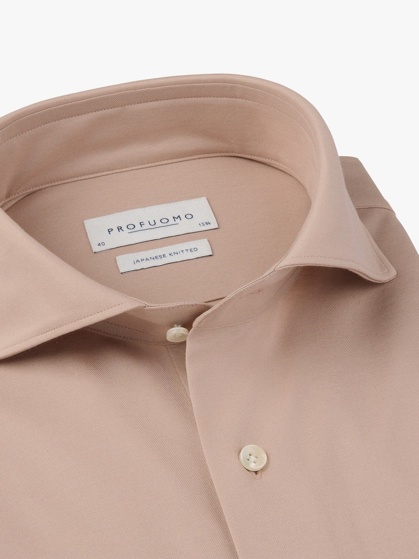 PROFUOMO - Dark Pink Japanese Knitted Shirt Hemden Profuomo 