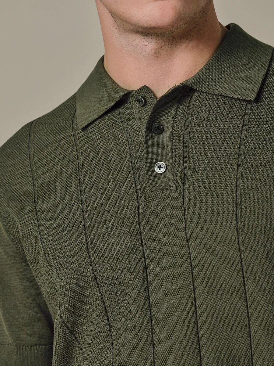 
                  
                    PROFUOMO - Green Aero Ease Striped Polo Polo's Profuomo 
                  
                