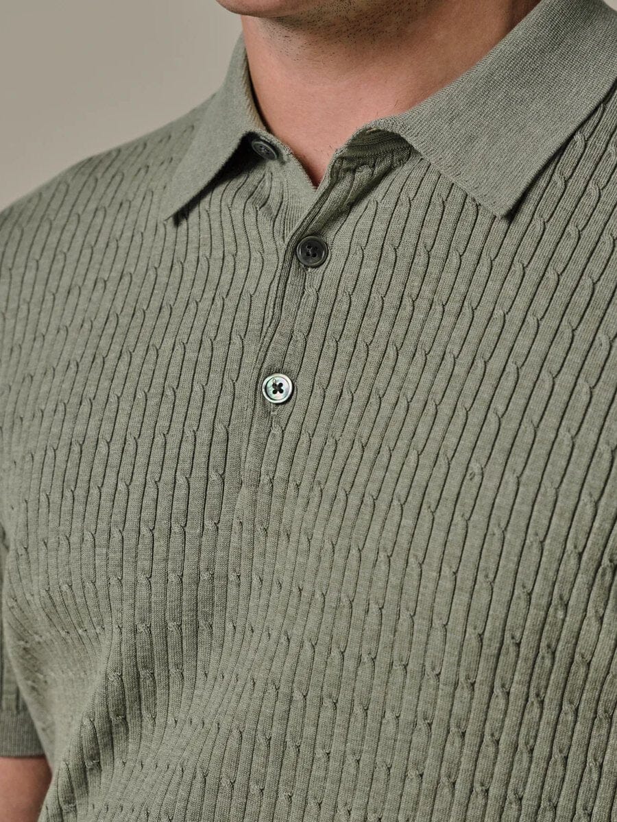 
                  
                    PROFUOMO - Green Luxury Basic Polo Polo's Profuomo 
                  
                
