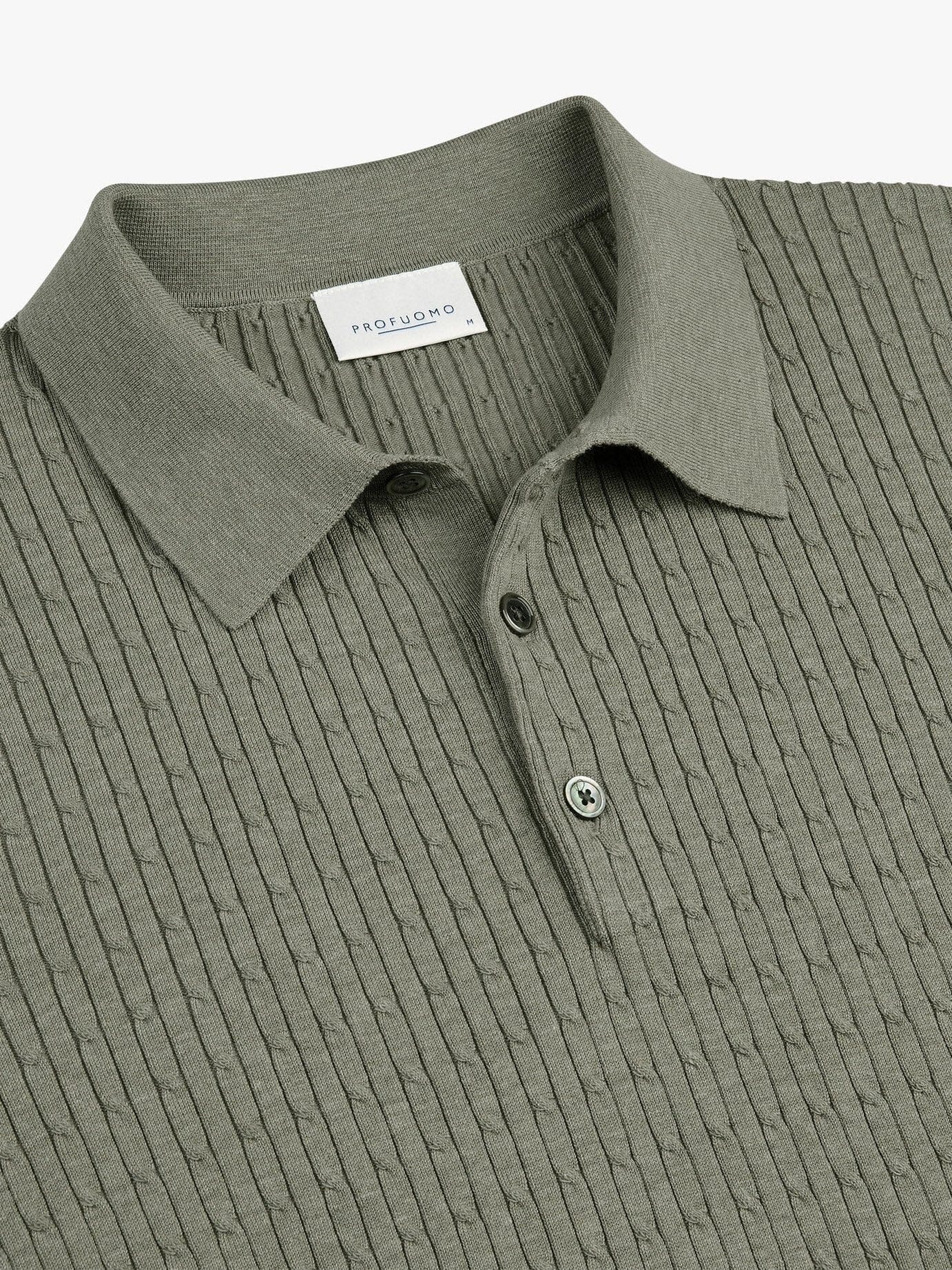 
                  
                    PROFUOMO - Green Luxury Basic Polo Polo's Profuomo 
                  
                