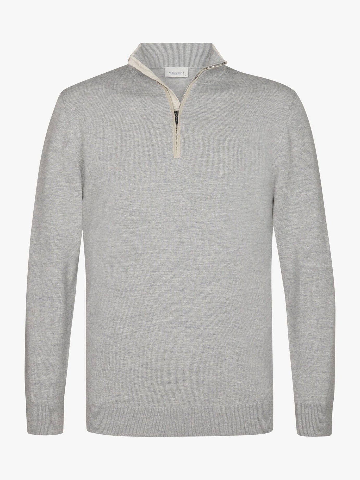 
                  
                    PROFUOMO - Grey Wool Blend Half Zip Truien Profuomo 
                  
                