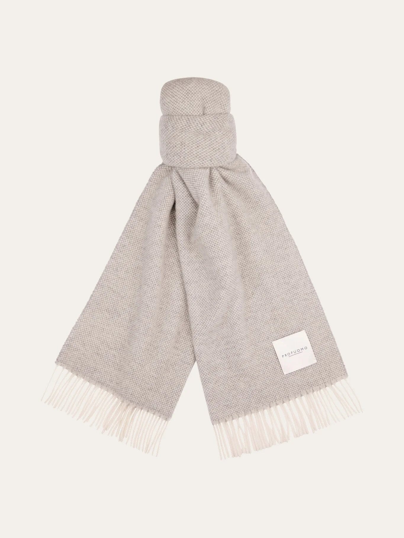 PROFUOMO - Grey wool scarf Sjaals Profuomo 