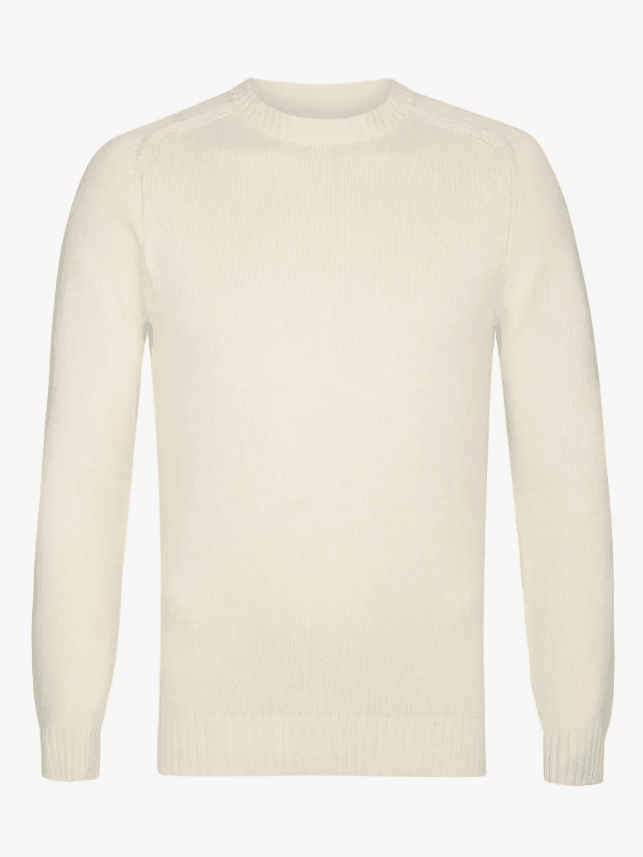 PROFUOMO - Heavy Crewneck Off-White Truien Profuomo 