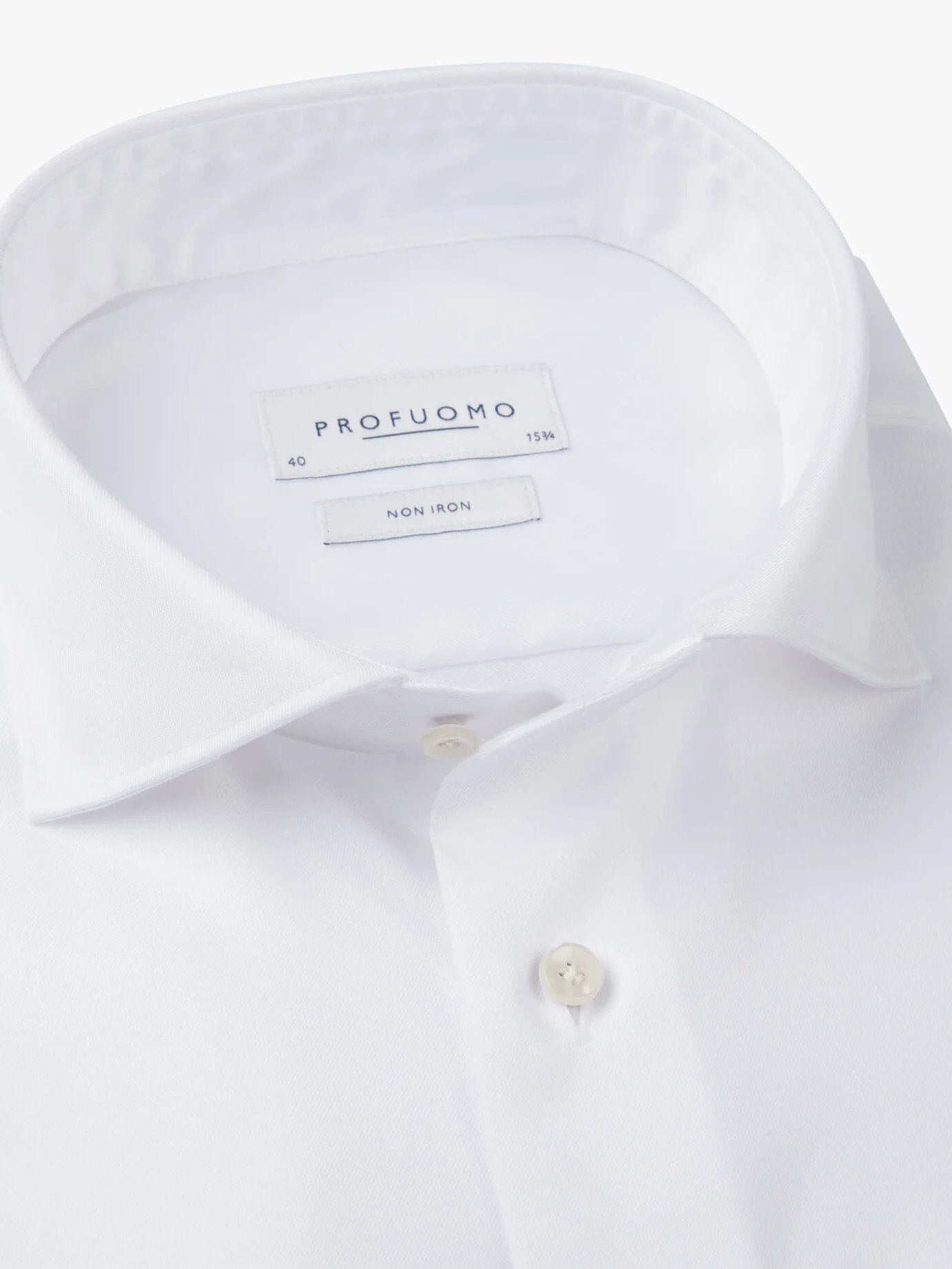 PROFUOMO - Hemd 2-Ply Twill Wit Hemden Profuomo 