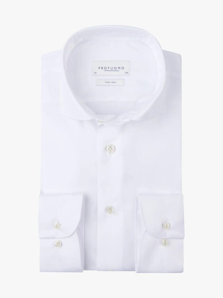 PROFUOMO - Hemd 2-Ply Twill Wit Hemden Profuomo 