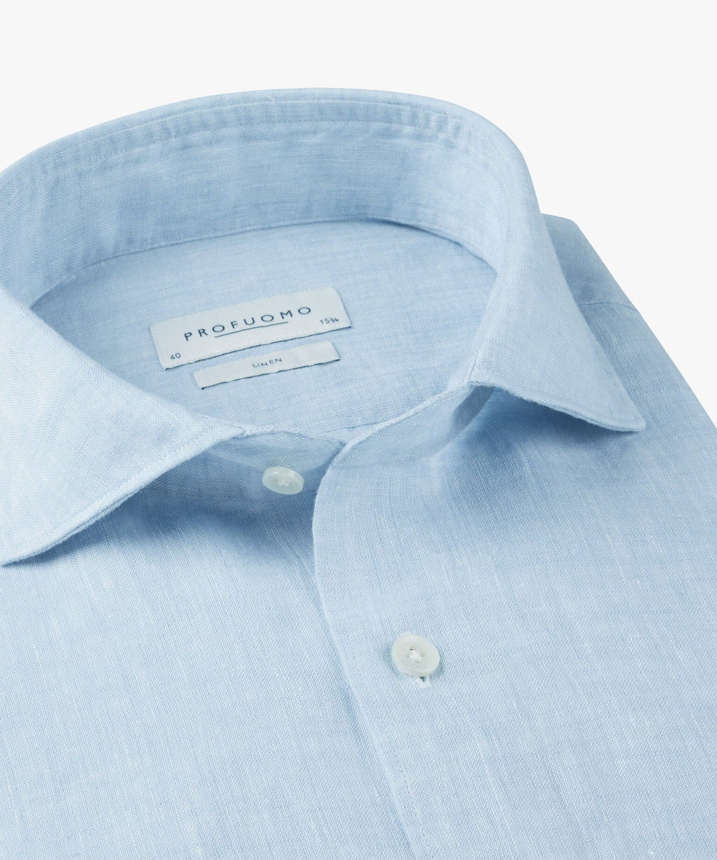 
                  
                    PROFUOMO - Light blue linen shirt Hemden Profuomo 
                  
                