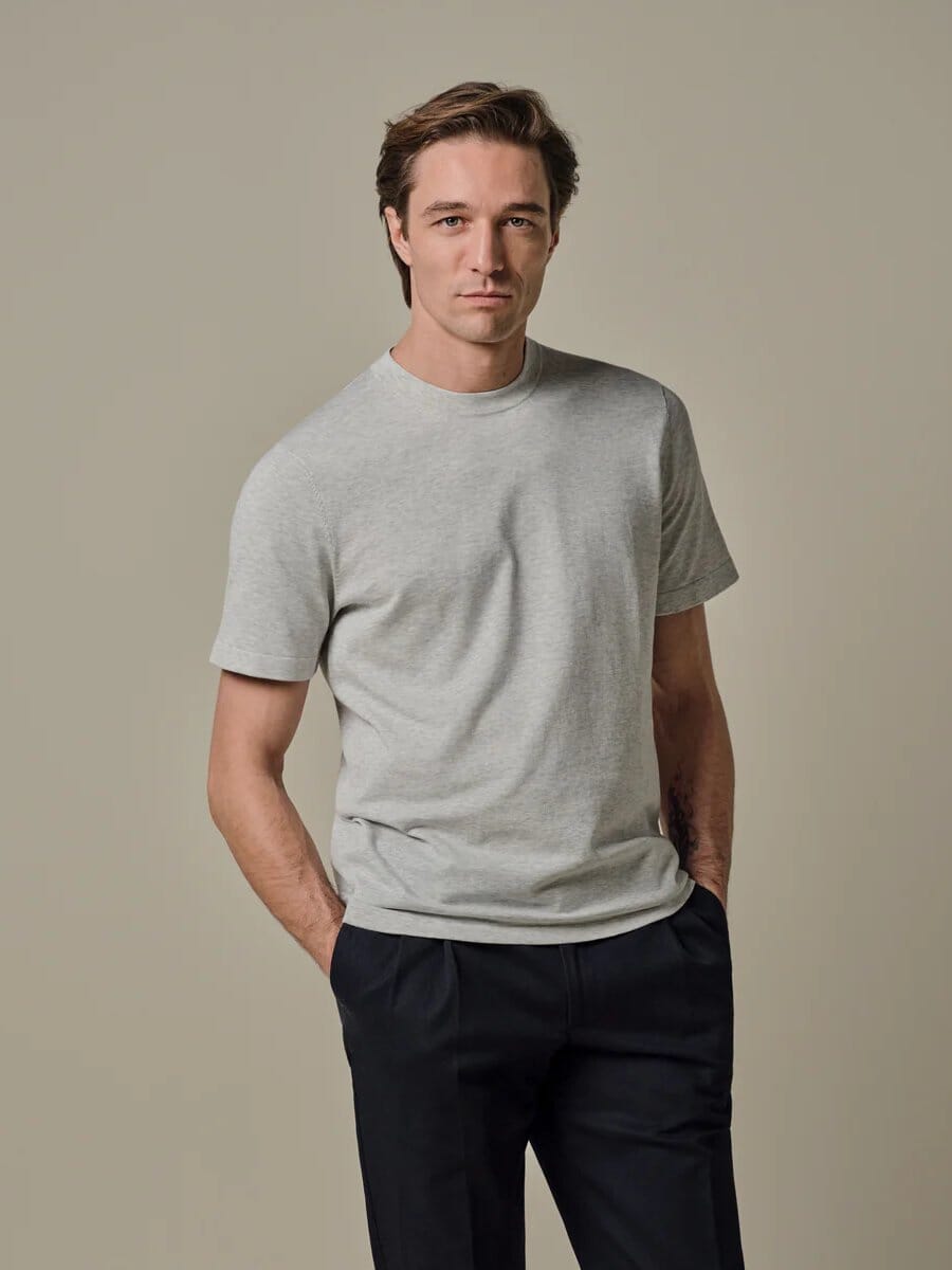 
                  
                    PROFUOMO - Light Grey Aero Ease T-Shirt T-shirts Profuomo 
                  
                