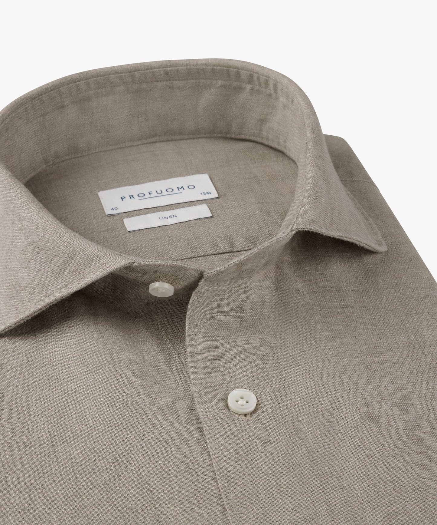 
                  
                    PROFUOMO - Linnen Hemd Dark Beige Hemden Profuomo 
                  
                