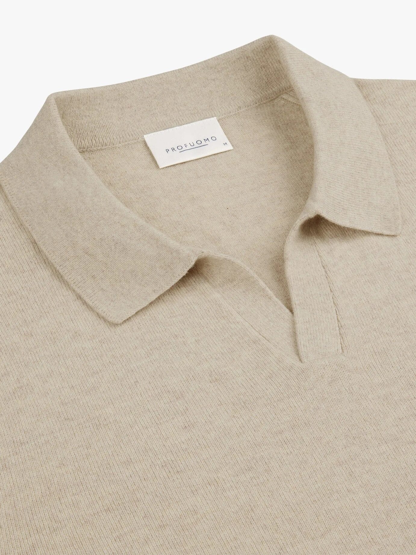 
                  
                    PROFUOMO - Longsleeve Polo Beige Truien Profuomo 
                  
                