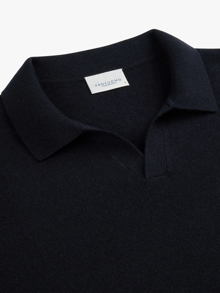 
                  
                    PROFUOMO - Longsleeve Polo Navy Truien Profuomo 
                  
                
