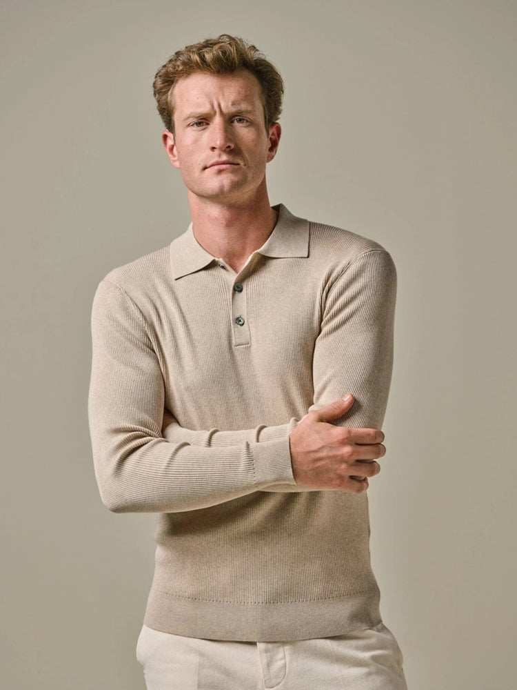 
                  
                    PROFUOMO - Luxury Basic Polo Sand Truien Profuomo 
                  
                