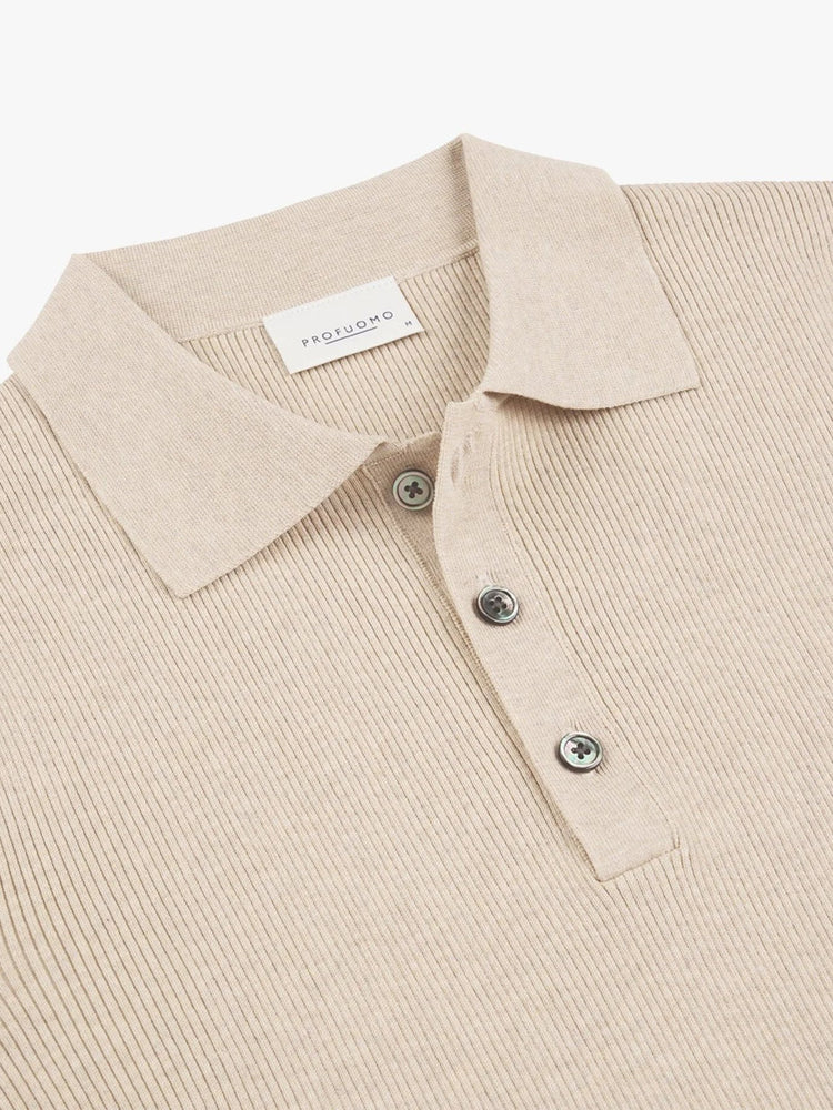 
                  
                    PROFUOMO - Luxury Basic Polo Sand Truien Profuomo 
                  
                