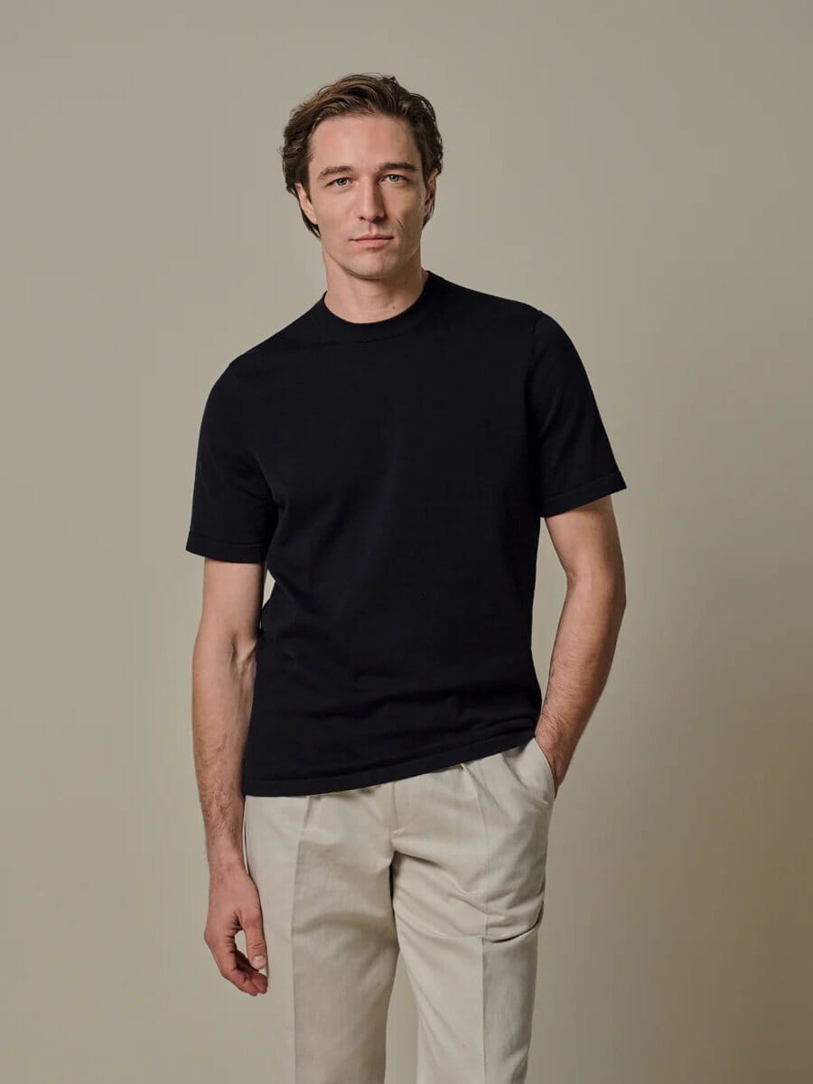 PROFUOMO - Navy Aero Ease T-shirt T-shirts Profuomo 