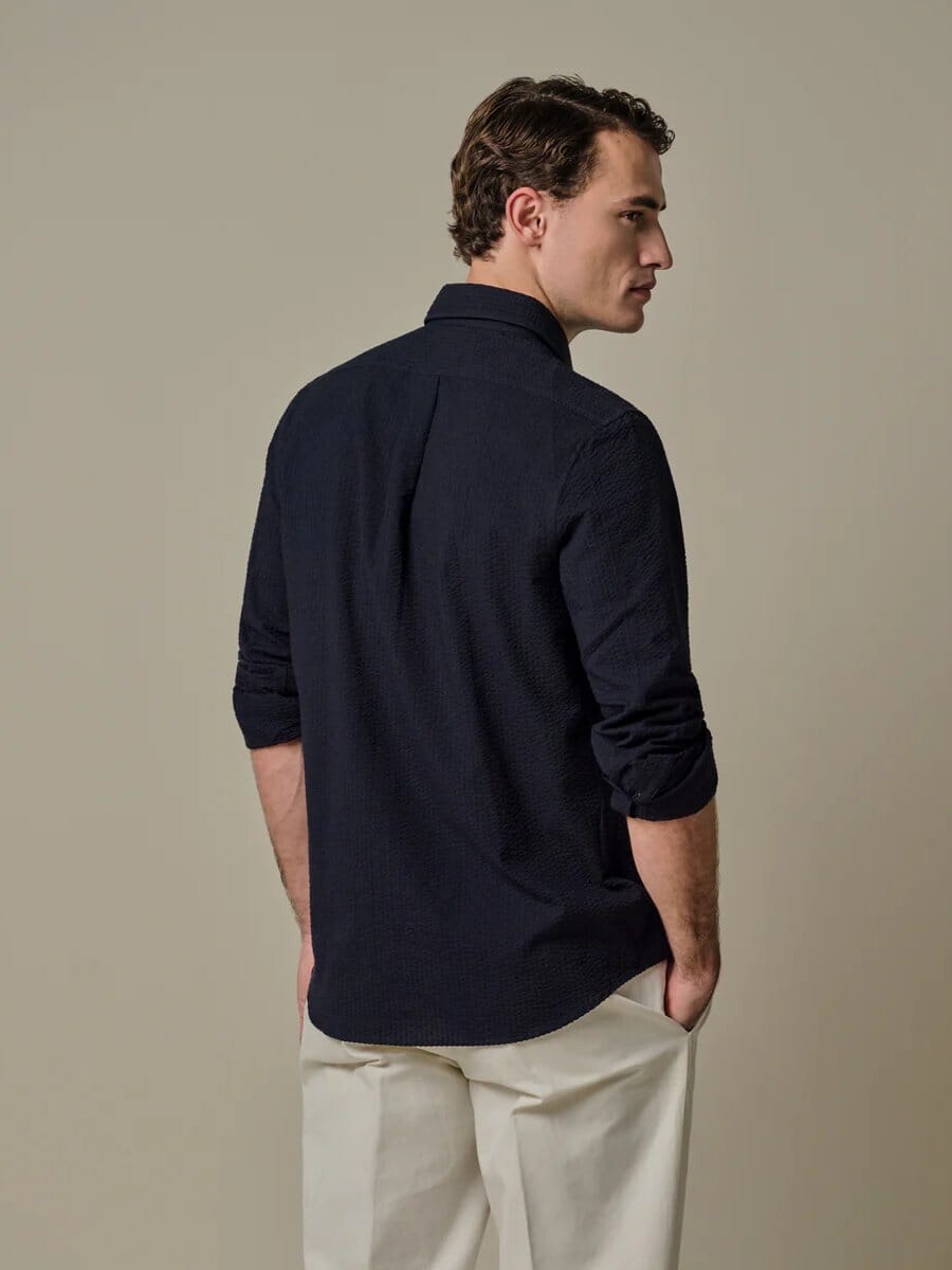 PROFUOMO - Navy Casual Shirt Hemden Profuomo 