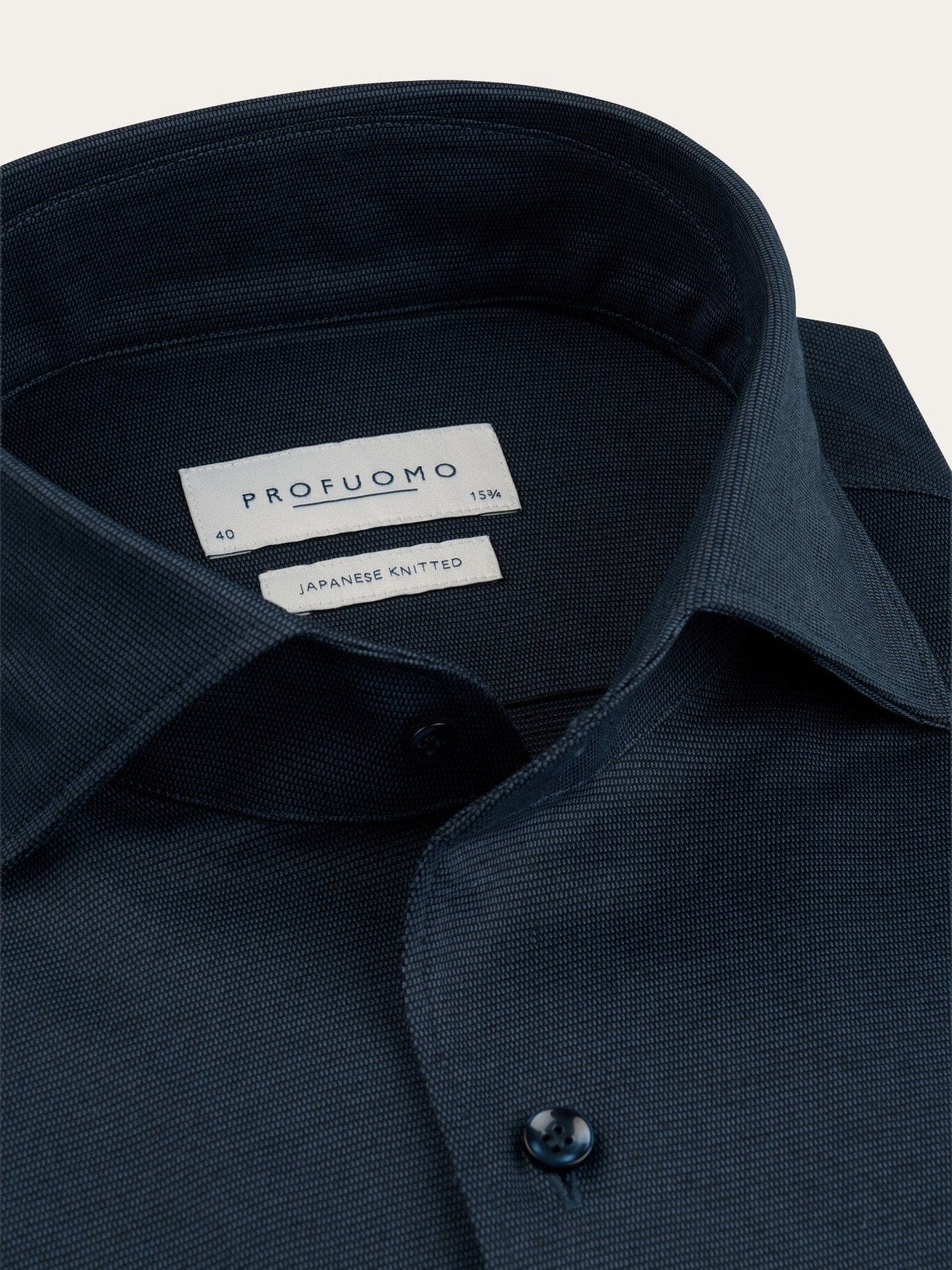 
                  
                    PROFUOMO - Navy one piece Japanese knitted shirt Hemden Profuomo 
                  
                
