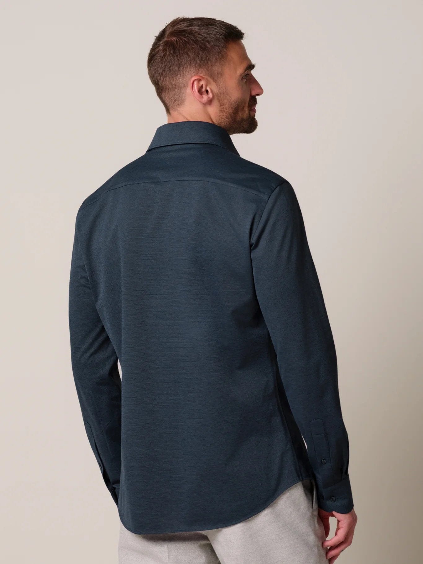 
                  
                    PROFUOMO - Navy one piece Japanese knitted shirt Hemden Profuomo 
                  
                